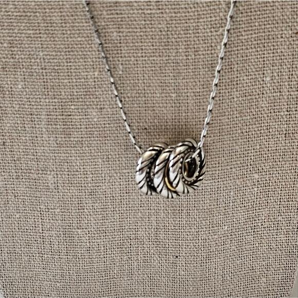 Brighton‎ Mixed Metals Crystal Jeweled Necklace - Picture 4 of 5